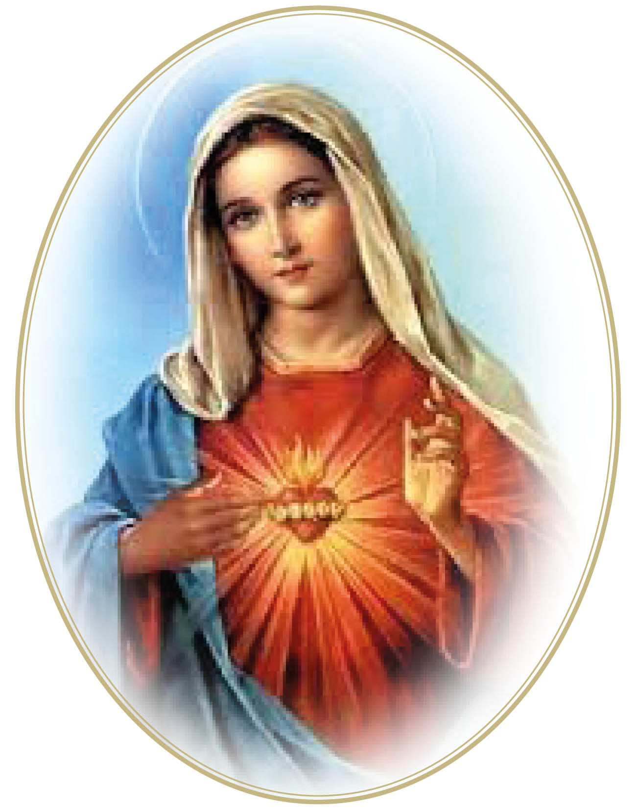 Our Lady in frame